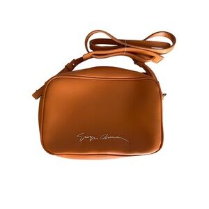 Giorgio Armani Orange Crossbody Bag with Structured Design